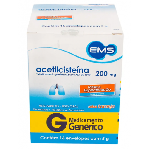 Acetilcisteína Infantil 20mg/ml 120ml Xarope EMS