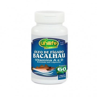 OLEO DE FIGADO DE BACALHAU 350MG 60 CPS